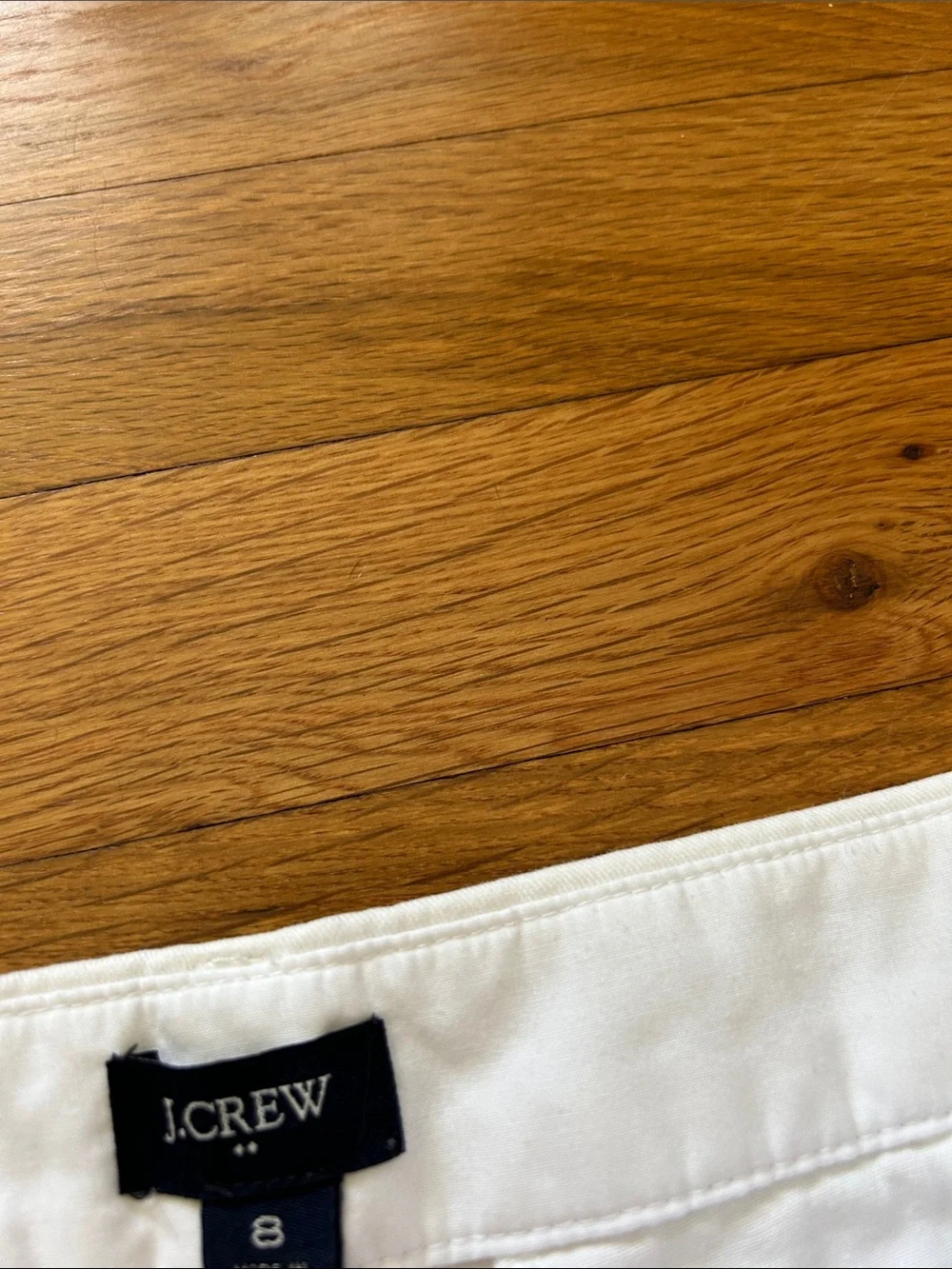 J. Crew White Casual Chino Shorts